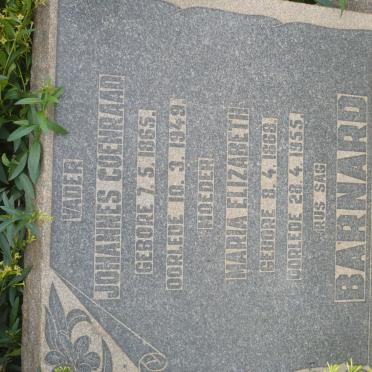 BARNARD Johannes Coenraad 1865-1949 &amp; Maria Elizabeth 1868-1955