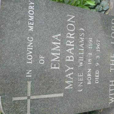 BARRON Emma May nee WILLIAMS 1891-1967