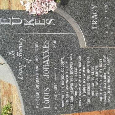 BEUKES Louis Johannes 1964-2001 :: BEUKES Tracy 1970-