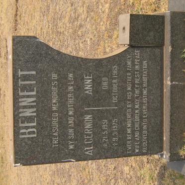 BENNETT Algernon 1951-1975 &amp; Anne -1965