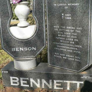 BENNETT Benson 1937-1998