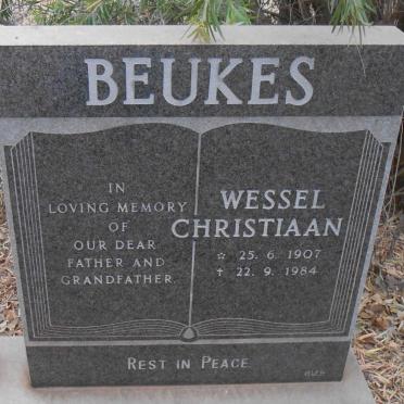 BEUKES Wessel Christiaan 1907-1984