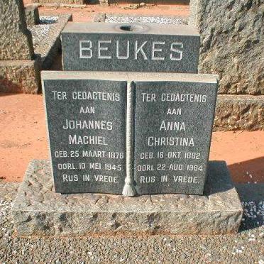 BEUKES Johannes Machiel 1876-1945 &amp; Anna Christina 1882-1964