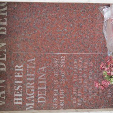 BERG Hester Magrieta Delina, van den 1937-2002