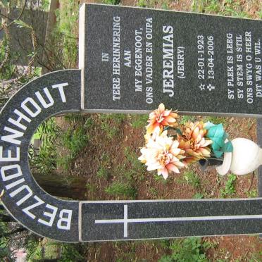 BEZUIDENHOUT Jeremias 1923-2006