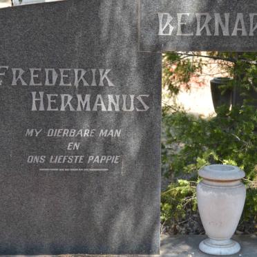 BERNARDO Frederik Hermanus