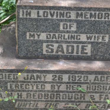 BEDBOROUGH Sadie -1920