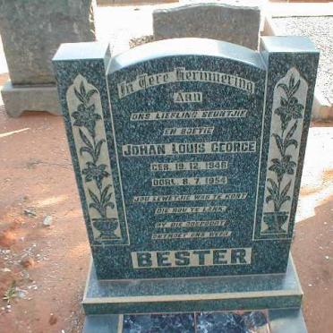 BESTER Johan Louis George 1946-1954