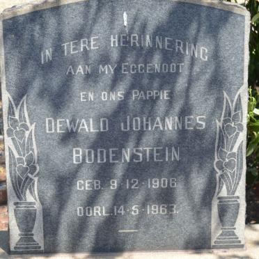 BODENSTEIN Dewald Johannes 1906-1963