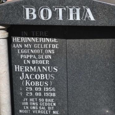 BOTHA Hermanus Jacobus 1956-1998