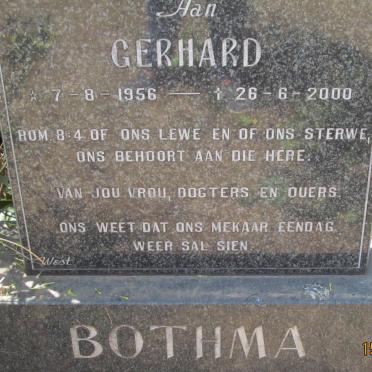 BOTHMA Gerhard 1956-2000