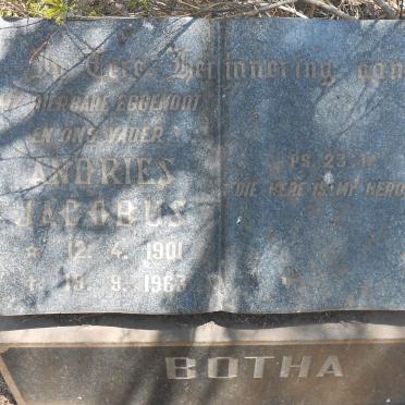 BOTHA Andries Jacobus 1901-1963
