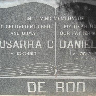 BOD Daniel J.J., de 1906-1975 &amp; Susarra C. 1910-