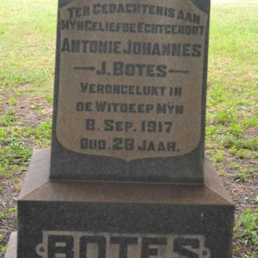 BOTES Antonie Johannes J. -1917