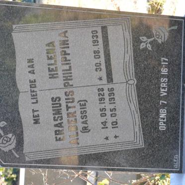 BOTHA Erasmus Albertus 1928-1996 &amp; Helena Philippina 1930-