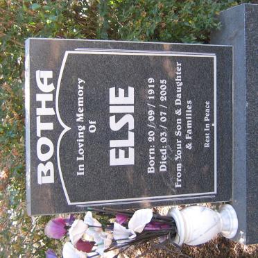 BOTHA Elsie 1919-2005