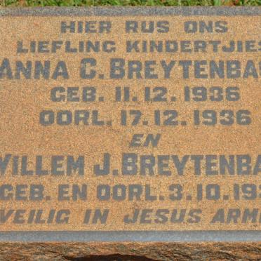 BREYTENBACH Anna C. 1936-1936 :: BREYTENBACH Willem J. 1938-1938