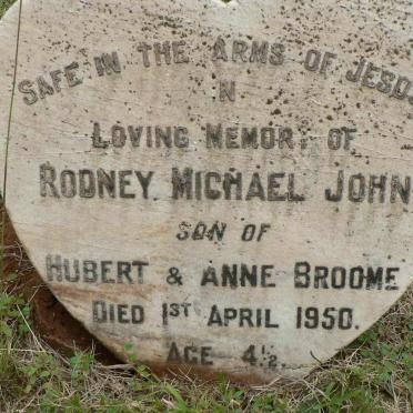 BROOME Rodney Michael John -1950