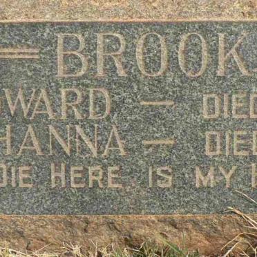 BROOKS Edward -1954 &amp; Johanna -1957