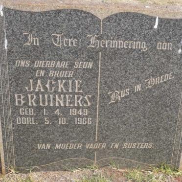 BRUINERS Jackie 1949-1966