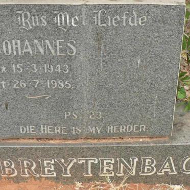 BREYTENBACH Johannes 1943-1985
