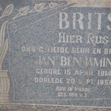 BRITS Jan Benjamin 1914-1956