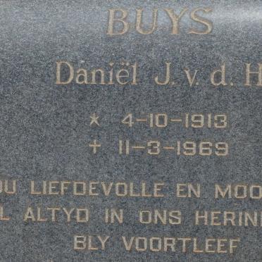BUYS Daniël J. v. d. H. 1913-1969