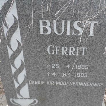 BUIST Gerrit 1935-1983