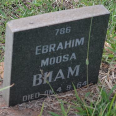 BHAM Ebrahim Moosa -1964