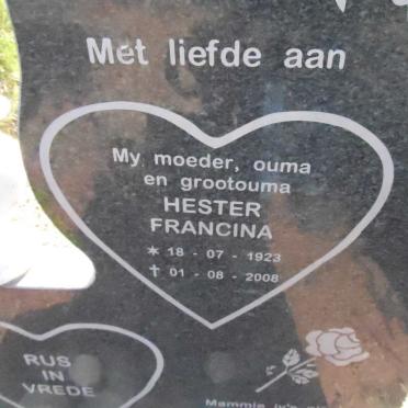 CERONIO Hester Francina 1923-2008