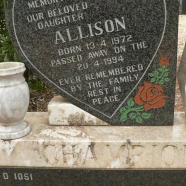 CHAMPION Allison 1972-1994