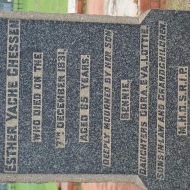 CHESSEN Esther Yache -1931