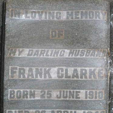 CLARKE Frank 1910-1949
