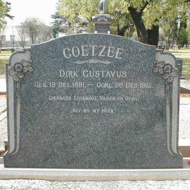 COETZEE Dirk Gustavus 1891-1951