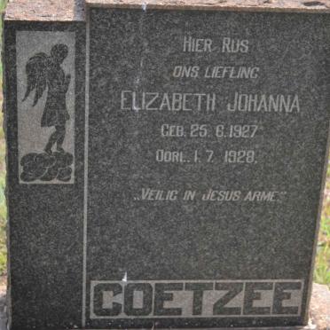 COETZEE Elizabeth Johanna 1927-1928