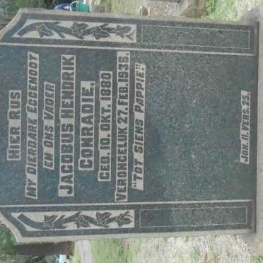 CONRADIE Jacobus Hendrik 1880-1936