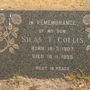 COLLIS Silas T 1907-1959