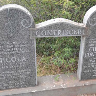 CONTRISCERI Giuseppa 1923-1995 &amp; Nicola 1912-1987