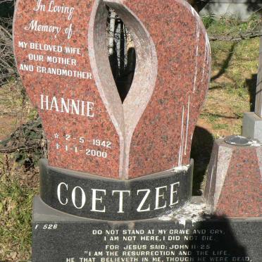COETZEE Hannie 1942-2000