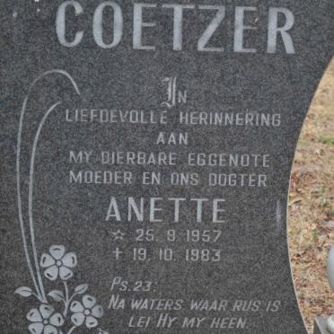 COETZER Anette 1957-1983
