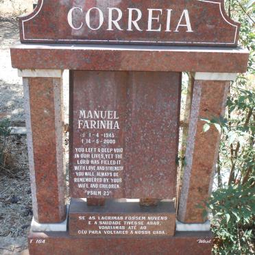 CORREIA Manuel Farinha 1945-2000