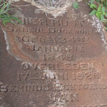 DUCKWORTH Sameul 1848-1928