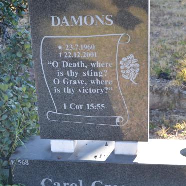 DAMONS Carol Crescencia 1960-2001