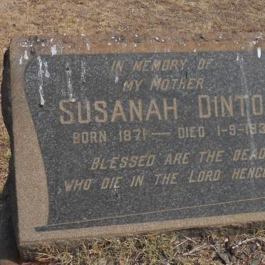 DINTOE Susanah 1871-1938