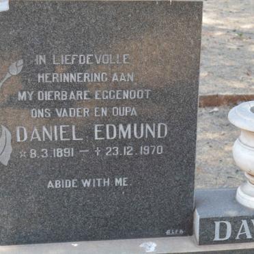 DAVIES Daniel Edmund 1891-1970
