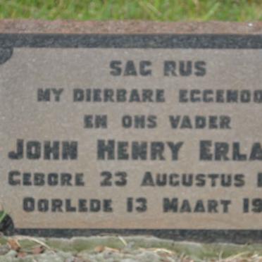 ERLANK John Henry 1889-1922