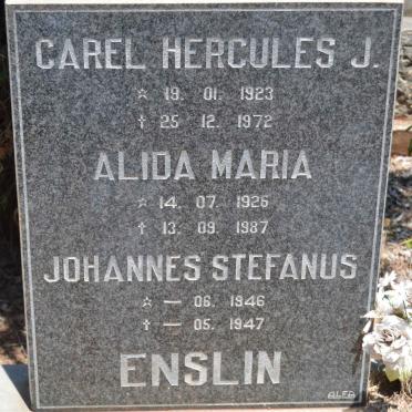 ENSLIN Carel Hercules J. 1923-1972 &amp; Alida Maria 1926-1987 :: ENSLIN Johannes Stefanus 1946-1947