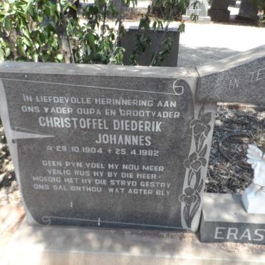 ERASMUS Christoffel Diederik Johannes 1904-1982