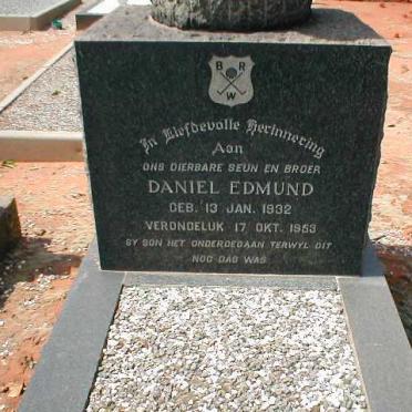EDMUND Daniel 1932-1953