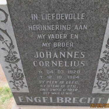ENGELBRECHT Johannes Cornelius 1920-1984